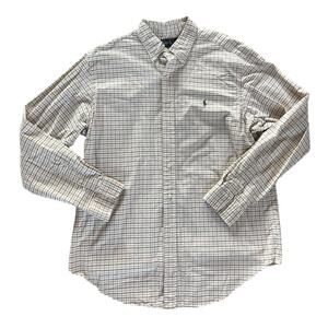 Ralph Lauren Men’s Large Classic Fit Collared Button Up Striped